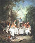Nicolas Lancret Luncheon Party painting
